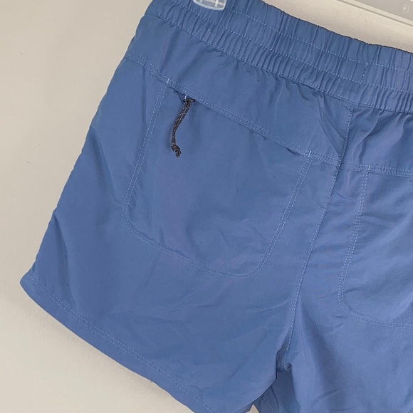 Women's Relaxed Fit Blue Cargo Shorts - Picture 6 of 10
